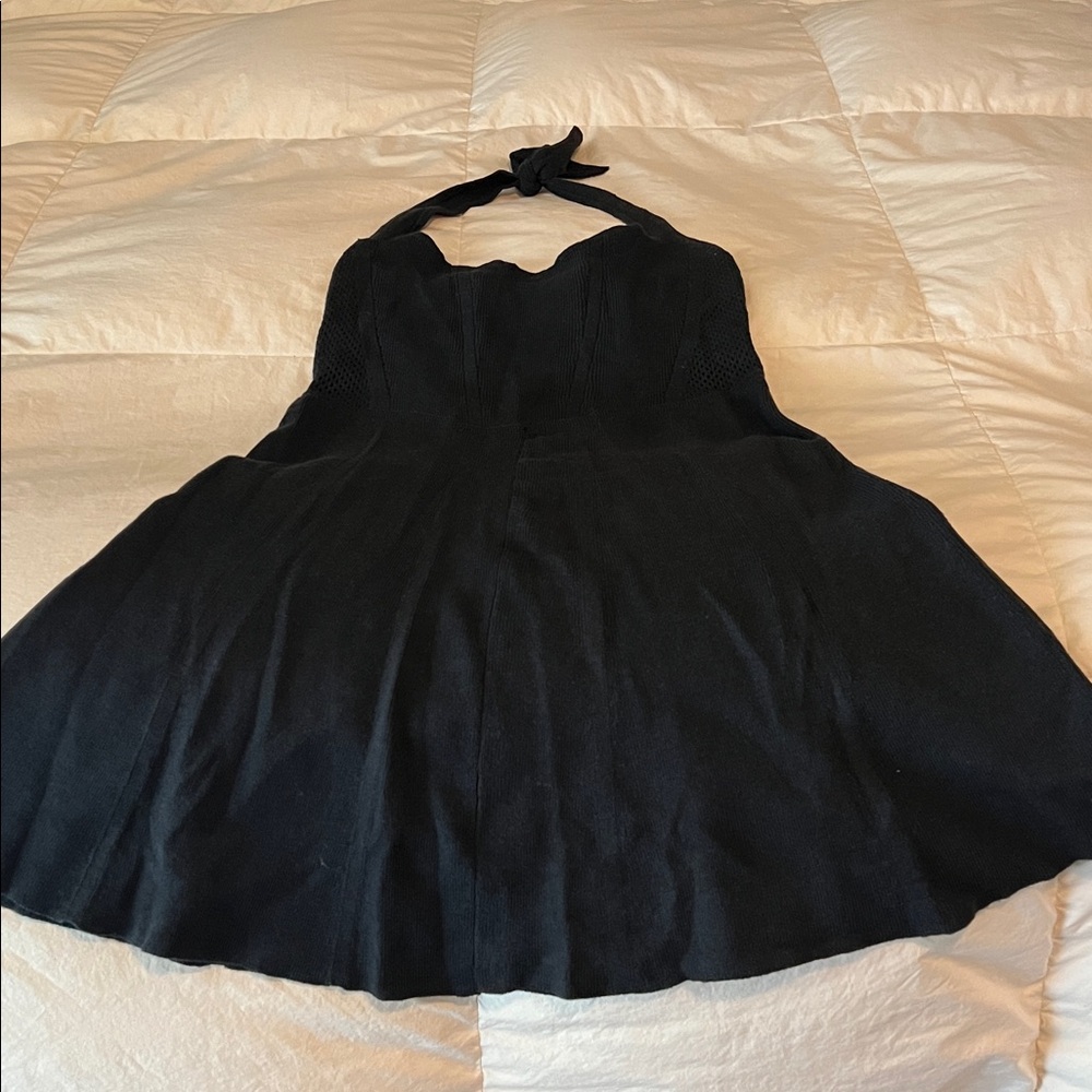 American Eagle Outfitters Charcoal Knit Sweater dress